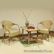 Комплект уличной мебели Wicker Magia Версаль, два кресла, стол, ротанг