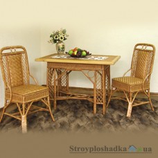 Комплект уличной мебели Wicker Magia Черниговчанка, два стула, стол, лоза