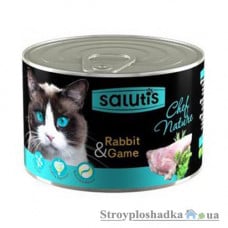 Консерва для кошек Salutis, 190 г, с кроликом (54660)