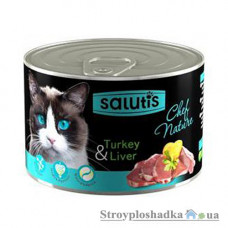 Консерва для кошек Salutis, 190 г, с индюшатиной (54661)