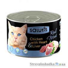 Консерва для кошек Salutis, 190 г, с курицей (54663)