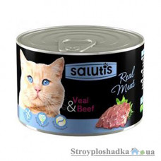 Консерва для кошек Salutis, 190 г, с телятиной (54665)