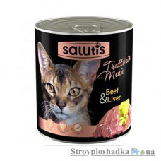 Консерва для кошек Salutis, 360 г, с говядиной (54677)