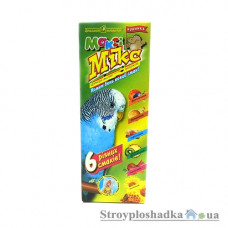 Корм Макси Крекер Микс, для волнистых попугаев, 140 г (6 вкусов в 1-й упаковке)