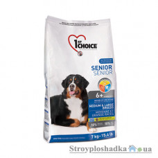 Сухий супер преміум корм для собак 1st Choice 1STDSCK7 для літніх або малоактивних собак середніх і великих порід, 7 кг