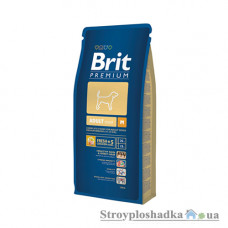 Сухой премиум корм для собак Brit M Adult для взрослых собак средних пород, с курицей, 15 кг (30268)