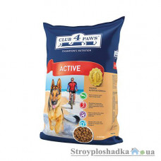 Сухой эконом корм для собак Club 4 Paws, для взрослых активных собак, 12 кг