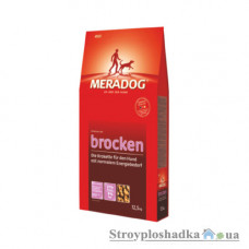 Сухой классический корм (крокеты) MeraDog Brocken, для взрослых собак с нормальной активностью, 12.5 кг (052750)