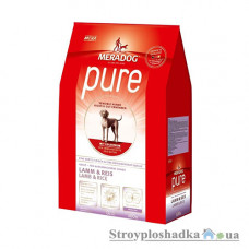 Сухий супер преміум корм гіпоалергенний MeraDog Pure Adalt, для дорослих собак, з лососем і рисом, 300 г (054376)