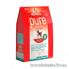 Сухий супер преміум корм гіпоалергенний MeraDog Pure Adalt, для дорослих собак, з оселедцем, крилем і картоплею, 300 г (054676)