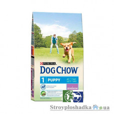 Сухой премиум корм для собак Purina Dog Chow Puppy, для щенков всех пород, с ягненком, 14 кг