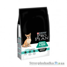 Сухой супер премиум корм для собак Purina ProPlan Adult Small & Mini Sensitive digestion, для взрослых собак мелких и карликовых пород, с курицей, 3 кг