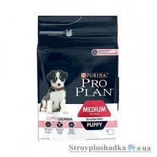 Сухой супер премиум корм для собак Purina ProPlan Puppy Medium Sensitive, для щенков средних пород, с лососем, 12 кг