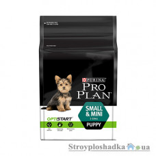 Сухий супер преміум корм для собак Purina ProPlan Puppy Small & Mini, для цуценят маленьких порід, з куркою, 3 кг