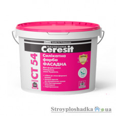 Краска фасадная Ceresit CT 54, силикатная, 10 л