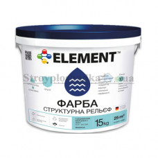 Краска фасадная акриловая Element Рельеф, 15 кг