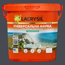 Универсальная акриловая резиновая краска Lacrysil, графит 1.2 кг