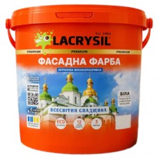 Акриловая фасадная водно-дисперсионная краска Lacrysil, 4.2 кг