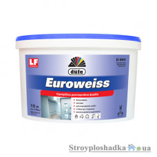 Краска интерьерная акриловая Dufa Euroweiss D604, 1.4 кг