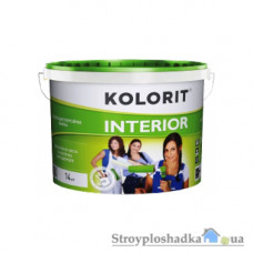 Акрилова фарба інтер'єрна Kolorit Interior, 10 л