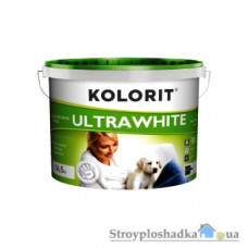 Акрилова фарба інтер'єрна Kolorit Ultrawhite, 10 л