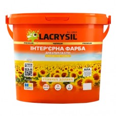 Фарба інтер'єрна акрилова Lacrysil біла, 1,4 кг