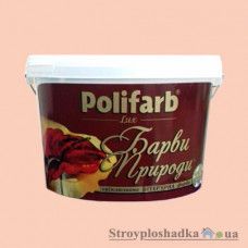 Краска латексная Polifarb Барвы Природы, чайная роза, 4.2 кг