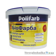 Фарба акрилова інтер'єрна Polifarb Біофарба, 4.2 кг