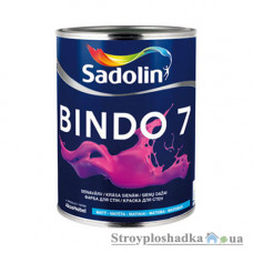 Латексная краска для стен Sadolin Bindo-7, 1 л