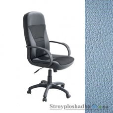 Кресло для руководителя AMF Анкор Пластик, 65х81х108-120 см, механизм качания Tilt, база и подлокотники - пластик, кожзаменитель - Неаполь N-06, цвет - голубой