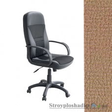 Крісло для керівника AMF Анкор Пластик, 65х81х108-120 см, механізм гойдання Tilt, база і підлокітники - пластик, шкірозамінник - Неаполь N-16, колір - кава з молоком