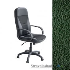 Кресло для руководителя AMF Анкор Пластик, 65х81х108-120 см, механизм качания Tilt, база и подлокотники - пластик, кожзаменитель - Неаполь N-35, цвет - зеленый
