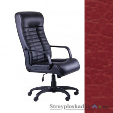 Кресло для руководителя AMF Атлетик Tilt, механизм качания Tilt, база и подлокотники - пластик, кожзаменитель - Лаки Красный, цвет - красный