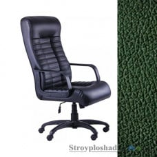 Кресло для руководителя AMF Атлетик Tilt, механизм качания Tilt, база и подлокотники - пластик, кожзаменитель - Неаполь N-35, цвет - зеленый