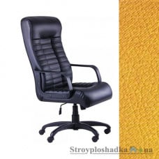 Кресло для руководителя AMF Атлетик Tilt, механизм качания Tilt, база и подлокотники - пластик, кожзаменитель - Неаполь N-55, цвет - желтый