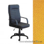 Кресло для руководителя AMF Ледли Пластик, 62х77х113-127 см, механизм качания Tilt, база и подлокотники - пластик, кожзаменитель - Неаполь N-55, цвет - желтый