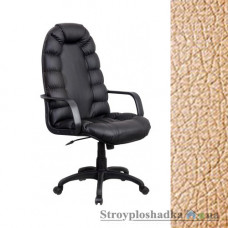 Кресло для руководителя AMF Марракеш Пластик, 46х53х116-128 см, механизм качания Tilt, база и подлокотники - пластик, кожзаменитель - Неаполь N-01, цвет - бежевый