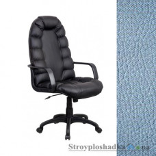 Крісло для керівника AMF Марракеш Пластик, 46х53х116-128 см, механізм гойдання Tilt, база і підлокітники - пластик, шкірозамінник - Неаполь N-06, колір - блакитний