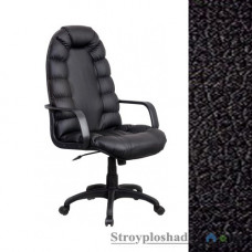 Кресло для руководителя AMF Марракеш Пластик, 46х53х116-128 см, механизм качания Tilt, база и подлокотники - пластик, кожзаменитель - Неаполь N-20, цвет - черный
