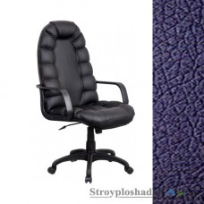 Крісло для керівника AMF Марракеш Пластик, 46х53х116-128 см, механізм гойдання Tilt, база і підлокітники - пластик, шкірозамінник - Неаполь N-22, колір - синій