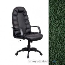 Кресло для руководителя AMF Марракеш Пластик, 46х53х116-128 см, механизм качания Tilt, база и подлокотники - пластик, кожзаменитель - Неаполь N-35, цвет - зеленый