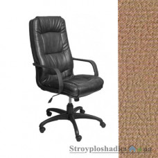Кресло для руководителя AMF Марсель Пластик, 61х75х116-128 см, механизм качания Tilt, база и подлокотники - пластик, кожзаменитель - Неаполь N-16, цвет - кофе с молоком