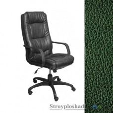 Кресло для руководителя AMF Марсель Пластик, 61х75х116-128 см, механизм качания Tilt, база и подлокотники - пластик, кожзаменитель - Неаполь N-35, цвет - зеленый
