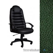 Кресло для руководителя AMF Тунис Пластик, 46х52х125-138 см, механизм качания Tilt, база и подлокотники - пластик, кожзаменитель - Неаполь N-35, цвет - зеленый