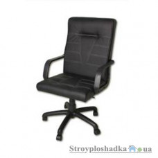 Кресло для руководителя Магнат Джета, 51x104-112 см, пластик, к/з Неаполь, черный