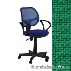 Офисное кресло AMF Чат/AMF-4, 65х65х89.5-100 см, эргономическая высокая спинка, ткань-А-35 зеленая