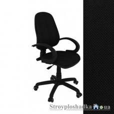 Офисное кресло AMF Поло 50/АМФ-5, 58x58x94-106 см, механизм пернамент-контакт, ролики обрезиненные, подлокотники пластиковые, ткань-черная
