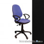 Офісне крісло AMF Спринт 50/АМФ-4, 67х67х98-110 см, механізм пернамент-контакт, ролики обгумовані, підлокітники пластикові, тканина-чорна