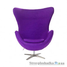 Офісне крісло Group SDM Егг, 70х80х110 см, металева хрестовина, тканина, фіолетовий