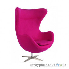 Офісне крісло Group SDM Егг, 70х80х110 см, металева хрестовина, тканина, рожевий